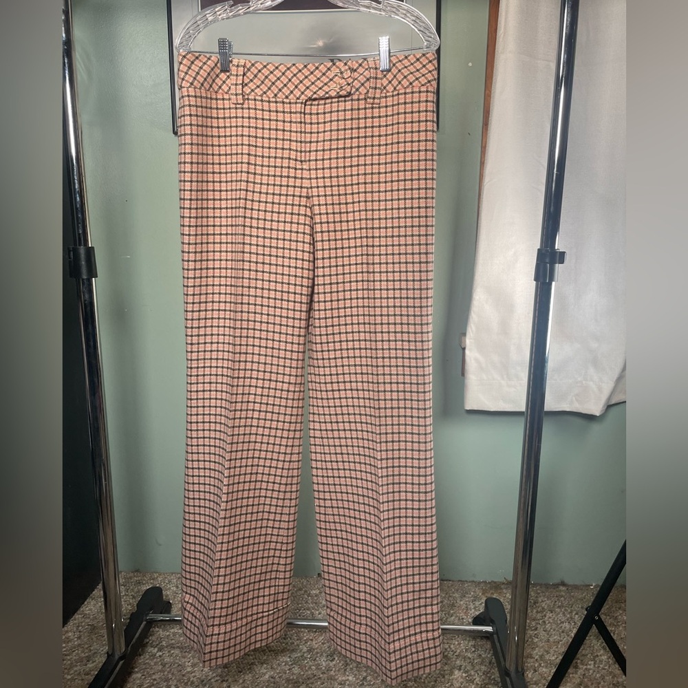 Ann Taylor loft wool dress gingham print pants